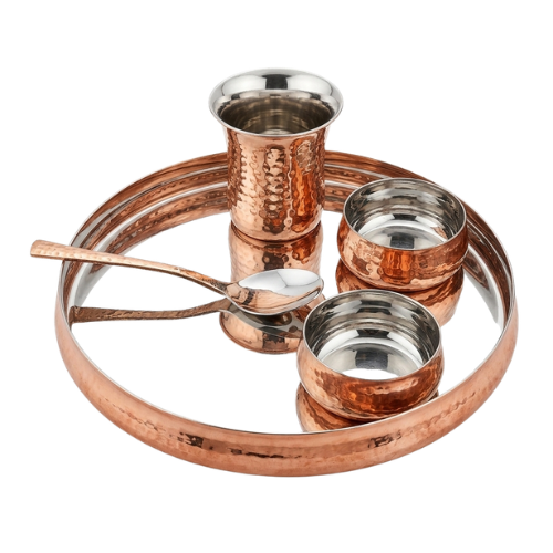 La Copper Copper Sovereign Thali Set Small (1pc)