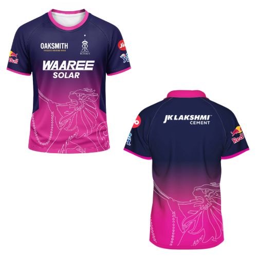 IPL 2026 Rajasthan Royals Team Fan edition Replica Jersey - XS (1pc)