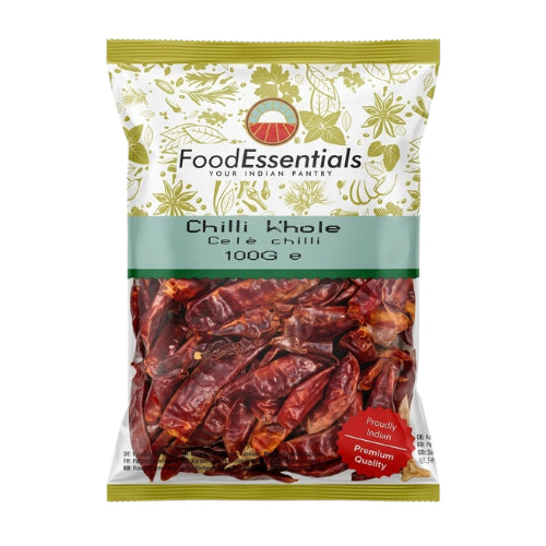 Food Essentials Dried Red Chillies Long (100g)
