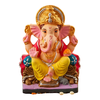 Traditional Eco Friendly Ganesha Idol 10 inch RG 1029 (1pc)