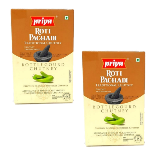 Priya Bottle Gourd Chutney / Roti Pachadi (Bundle of 2 x 100g)