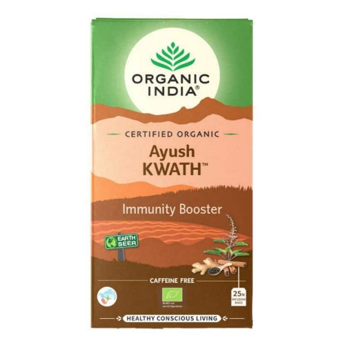 Organic India Ayush Kwanth Infusion Tea Bags (25 Tea Bags)