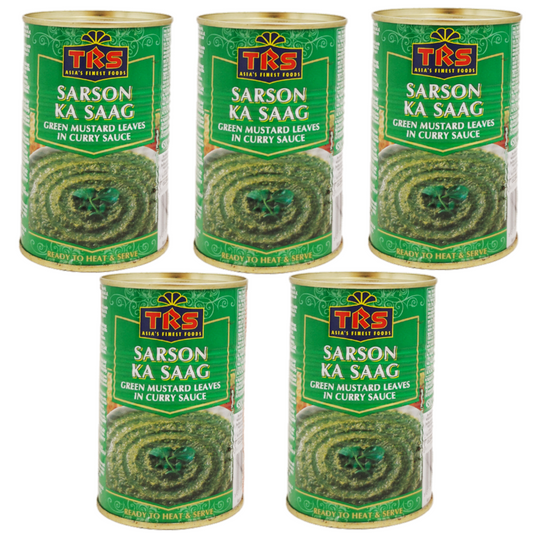 TRS Canned Sarson ka Saag Tin (Bundle of 5 x 450g)