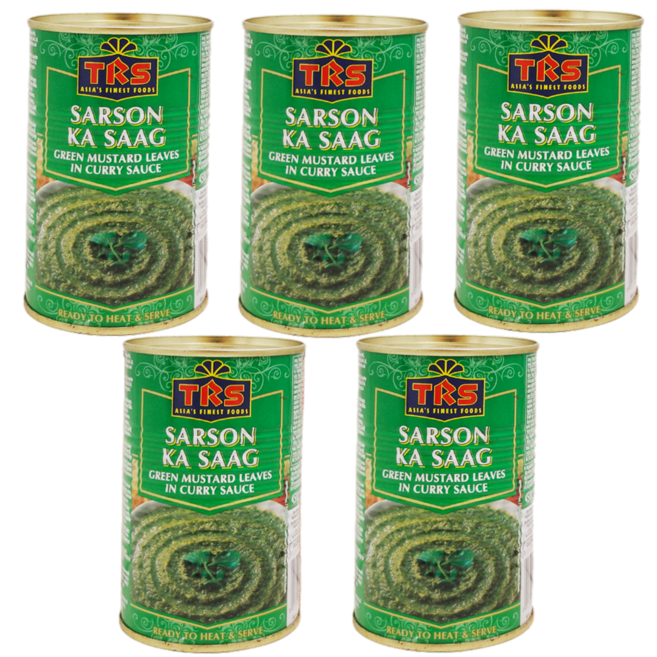 TRS Canned Sarson ka Saag Tin (Bundle of 5 x 450g)