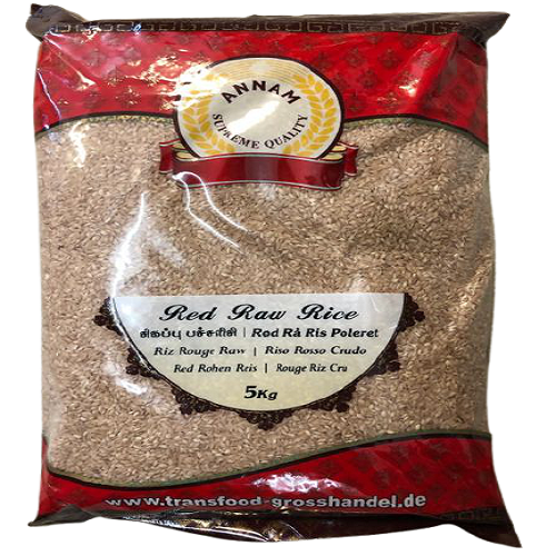 Annam Red Raw Rice Polished (5kg) - Damaged Packaging