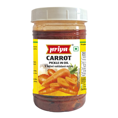 Priya Carrot Pickle Without Garlic - PET JAR (300g)
