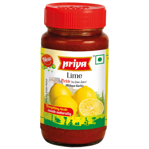 Priya Lime Pickle in Lime Juice (300g) - Dookan