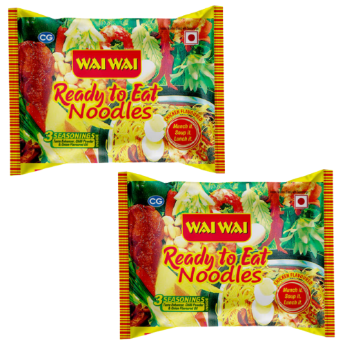 Wai Wai Noodles Chicken Flavour (Bundle of 2 x 70g)