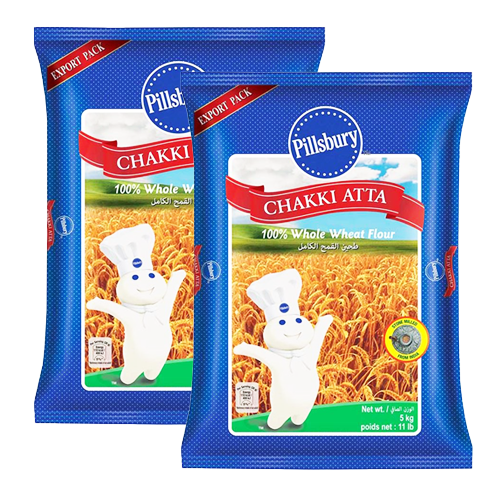 Buy Pillsbury Chakki Atta / Whole Wheat Flour (Bundle of 2 x 10kg) - 20kg  Online at Best Price in Europe