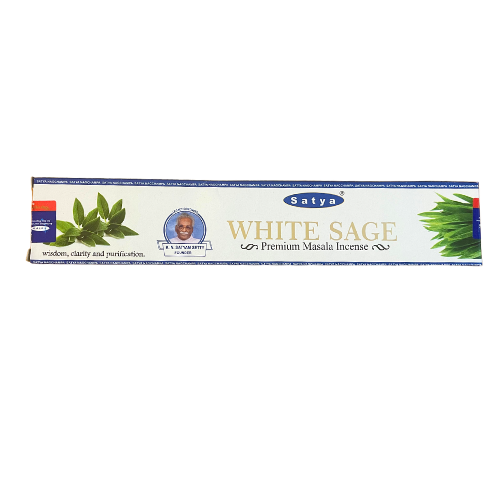 Satya Nag Champa White Sage Premium Masala Incense Sticks (15g)