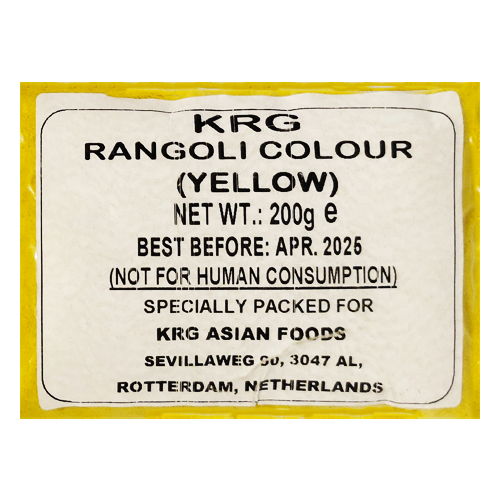 Yellow Rangoli Color Powder (200g)