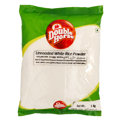 Double Horse Unroasted White Rice Powder  (1kg)