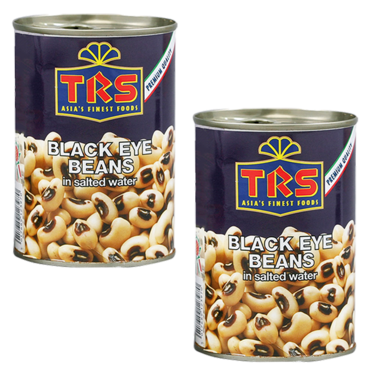 TRS Canned Black Eye Beans Tin (Bundle of 2 x 400g)