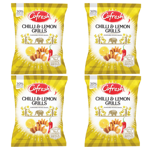 Cofresh Chilli & Lemon Potato Grills (Bundle of 4 x 80g)