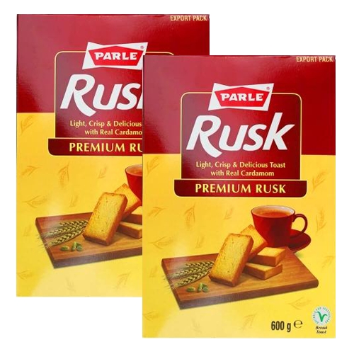 Buy Parle Premium Elaichi Rusk (Bundle of 2 x 600g) Online at Best ...
