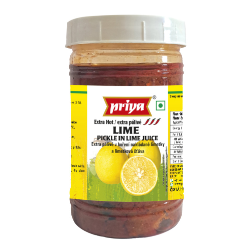 Priya Lemon Pickle (Extra Hot) in Lemon Juice Without Garlic - PET JAR  (300g)