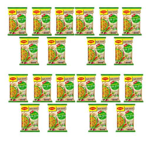 Maggi Veg Atta Noodles (Bundle of 20 x 75g) - Sale Item [BBD:10 January 2026]