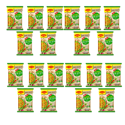 Maggi Veg Atta Noodles (Bundle of 20 x 75g) - Sale Item [BBD: 05 October 2023]