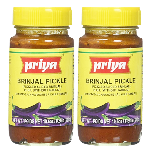 Dookan_Priya Brinjal Pickle Without Garlic (Bundle 2 x 300g)