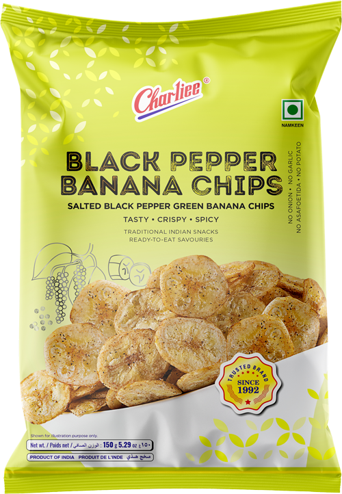 Charliee Black Pepper Banana Chips (150g)