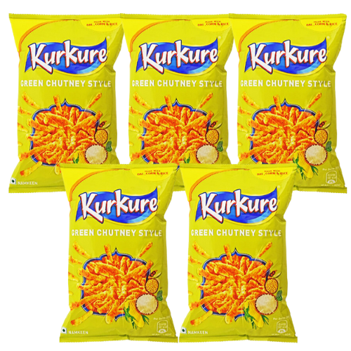 Kurkure Green Chutney Rajasthani Style (Bundle of 5 x 90g) - Sale Item [BBD: 30 October 2025]