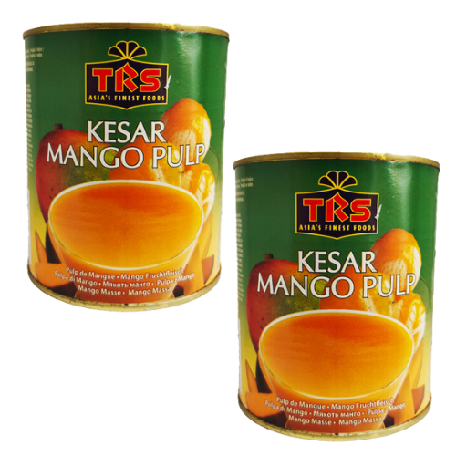 TRS Canned Kesar Mango Pulp (Bundle of 2 x 850g)