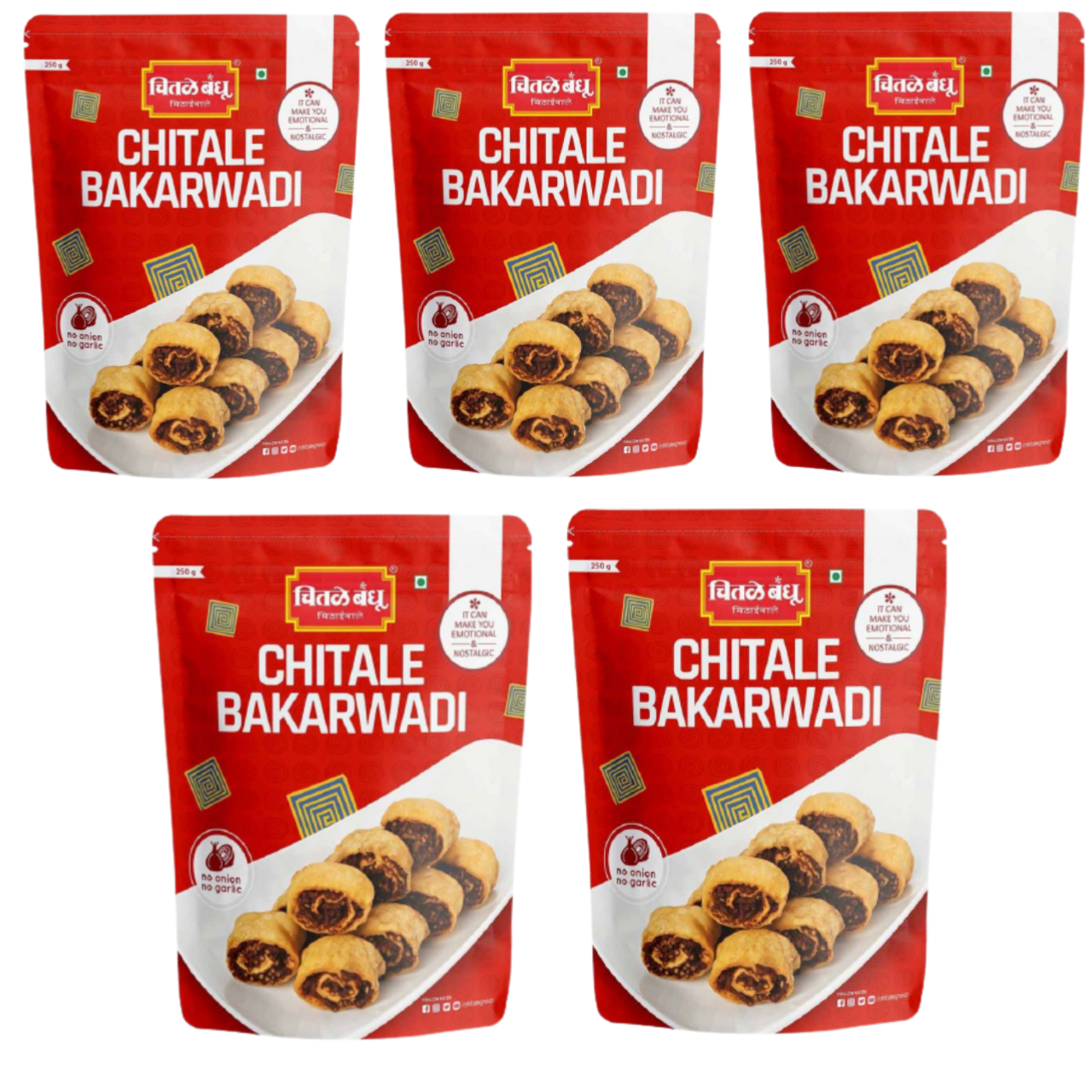 Chitale Bakarwadi (Bundle of 5 x 250g)