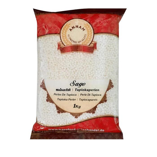 Annam Indian Sago Seeds / Sabudana Medium (1kg)