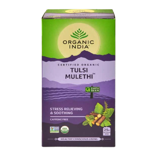 Organic India Tulsi Mulethi Infusion Bags (25 Tea Bags)