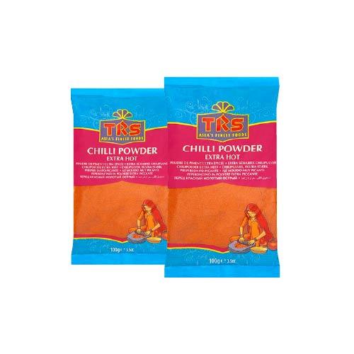 TRS Chilli Powder Extra Hot (Bundle of 2 x 100g)