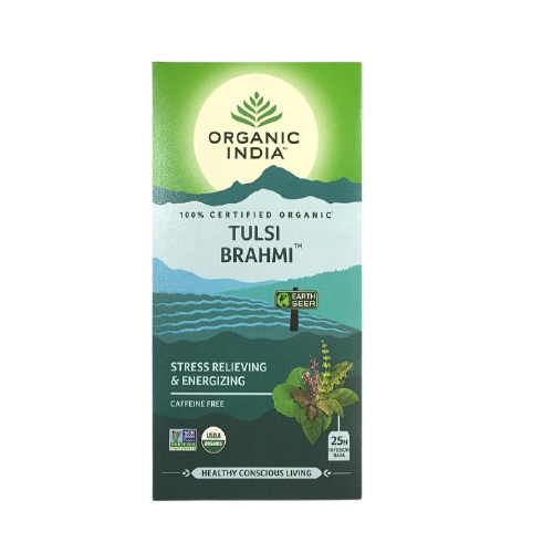 Organic India Tulsi Brahmi Infusion Bags (25 Tea Bags)