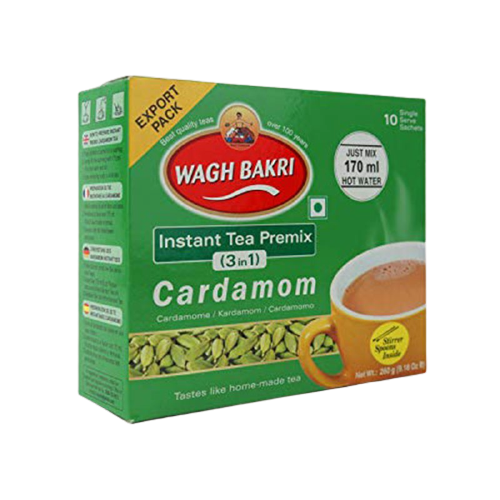 Wagh Bakri Premix Instant Tea Cardamom Tea (140g)