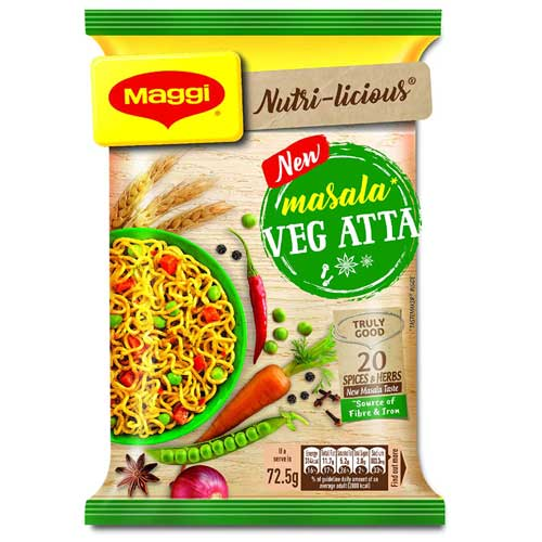 Maggi Veg Atta Noodles (Bundle of 5 x 75g)
